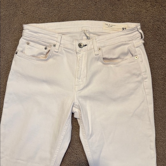 Rag & Bone White Skinny Jeans - Picture 4 of 5